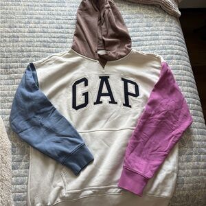 GAP Teen Brown and Cream Hoodie